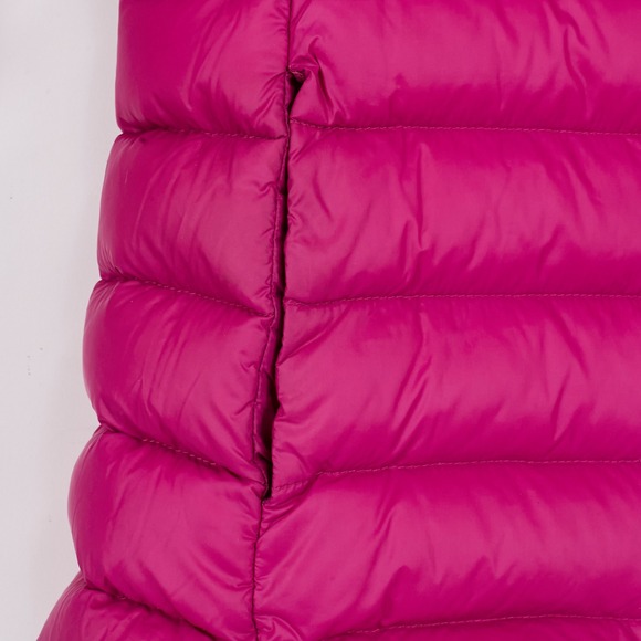 Lauren Ralph Lauren RLL Puffer Jacket Hooded Faux Fur Trim Pink Womens Small - Picture 9 of 16